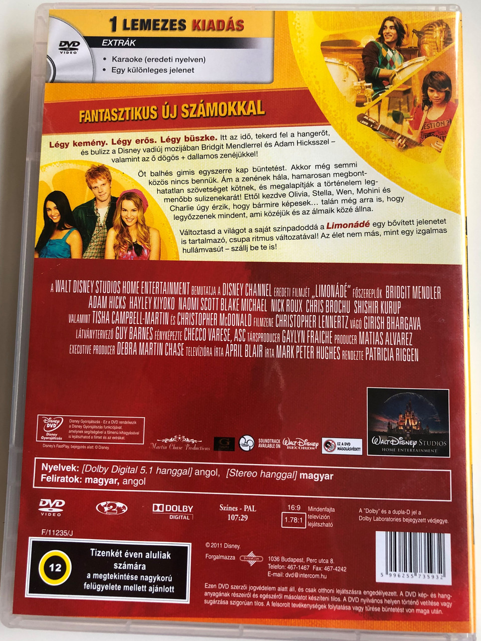 Lemonade Mouth DVD 2011 Limonádé / Directed by Patricia Riggen / Starring:  Bridgit Mendler, Adam Hicks, Hayley Kiyoko - bibleinmylanguage