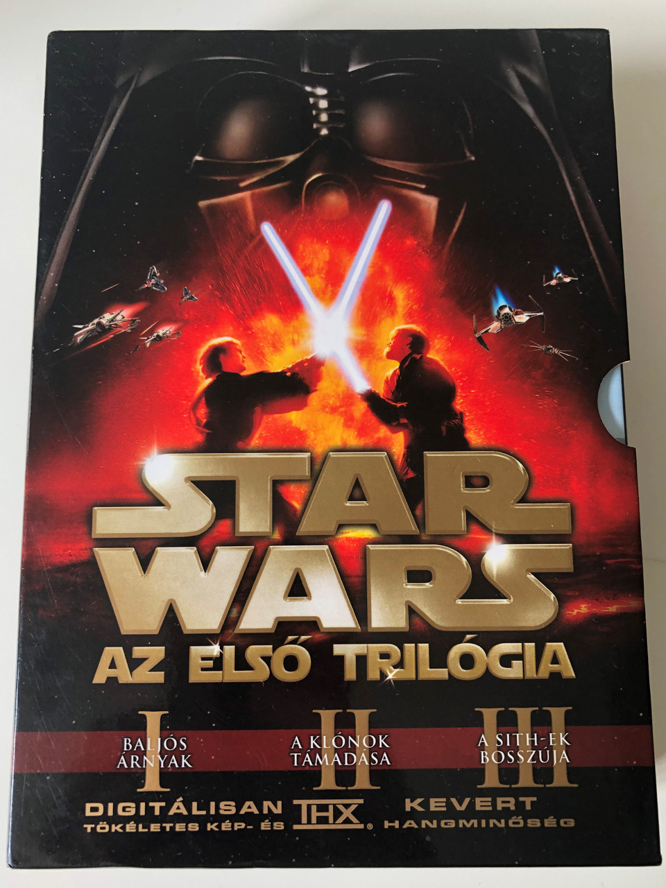 Star Wars The First Trilogy Dvd Set Star Wars Az Elso Trilogia Phantom Menace Attack Of