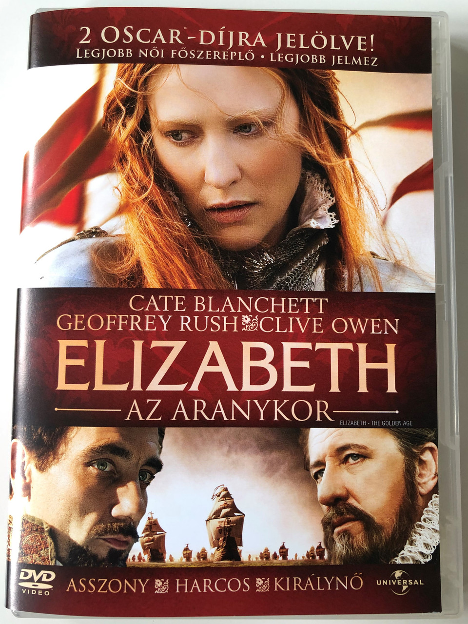 Elizabeth - The Golden Age DVD 2007 Elizabeth - Az aranykor / Directed by  Shekhar Kapur / Starring: Cate Blanchett, Geoffrey Rush, Clive Owen -  bibleinmylanguage
