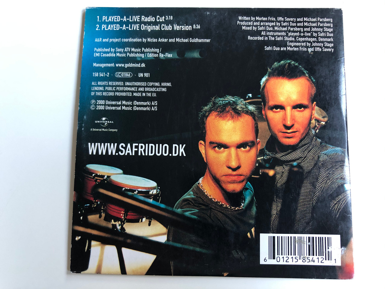 Safri ‎– Played-A-Live Bongo Song) / Universal ‎Audio CD 2000 / 158 - bibleinmylanguage