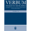 VERBUM 2014/1–2 / Analecta Neolatina / Balassi Kiadó / Neolatin journal / Paperback (VerbumXV20141-2)