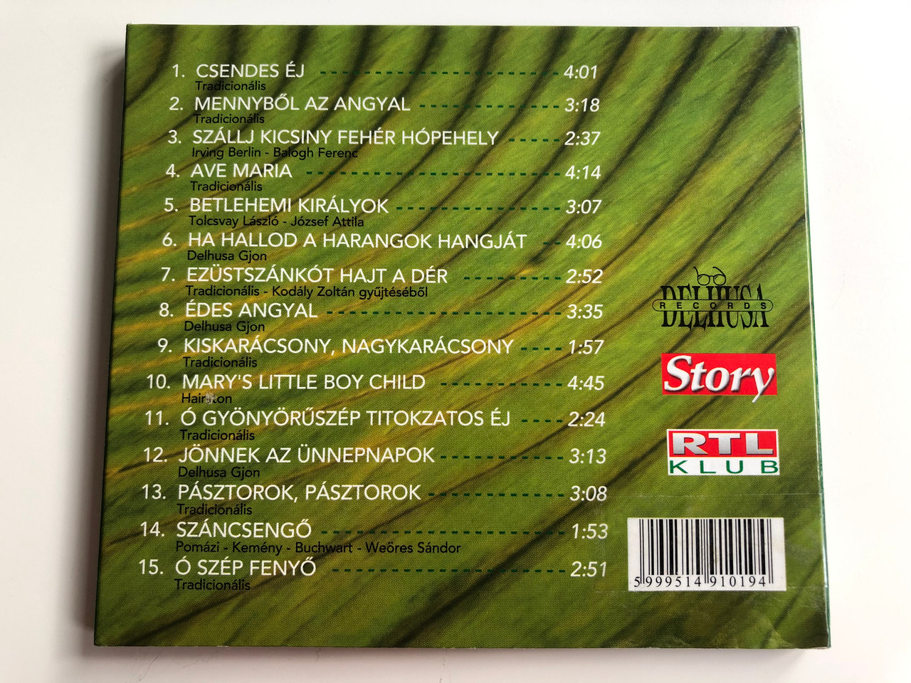Delhusa Johnny ‎– Karácsony / Delhusa Records Audio CD 2001 / CDD 012 /  Hungarian Classic Christmas Songs / Magyar Karacsonyi Enekek - Bible in My  Language