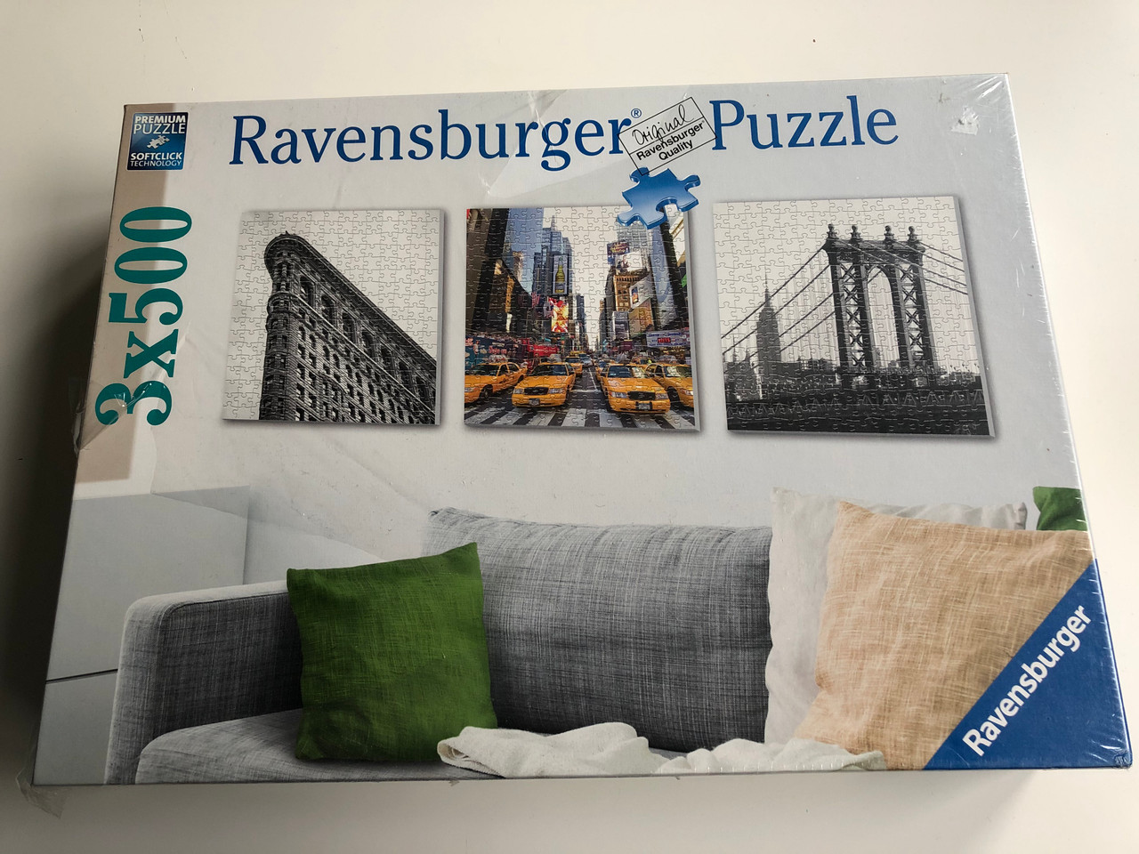 Required Agent Print Ravensburger Puzzle 19923 - 3x500 / Wall decorations times three - New York  City Impressions / Premium Puzzle - Softclick technology / 3 bags of 500  pieces, poster - bibleinmylanguage