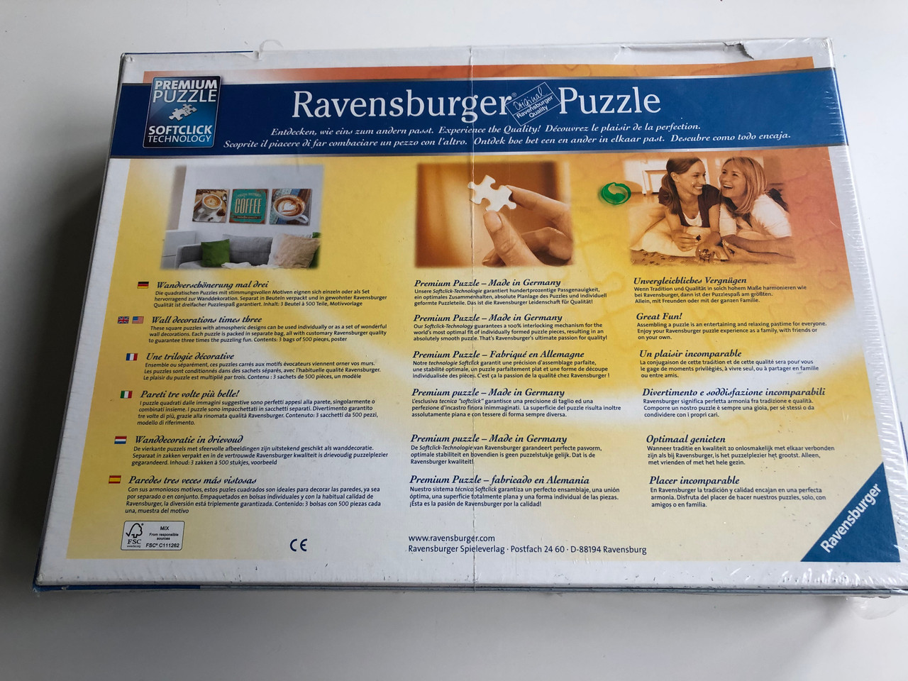 Ravensburger Puzzle 19923 - 3x500 / Wall decorations times three - New York  City Impressions / Premium Puzzle - Softclick technology / 3 bags of 500  pieces, poster - bibleinmylanguage