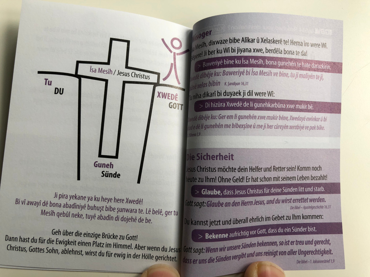 Gelo Tu Gihast Armance Ziel Erreicht Reached Your Destination Kurdish Kurmanji German Tract Gute Botschaft Verlag Gbv 66544 A Bilingual Trakt For Refugees Bibleinmylanguage