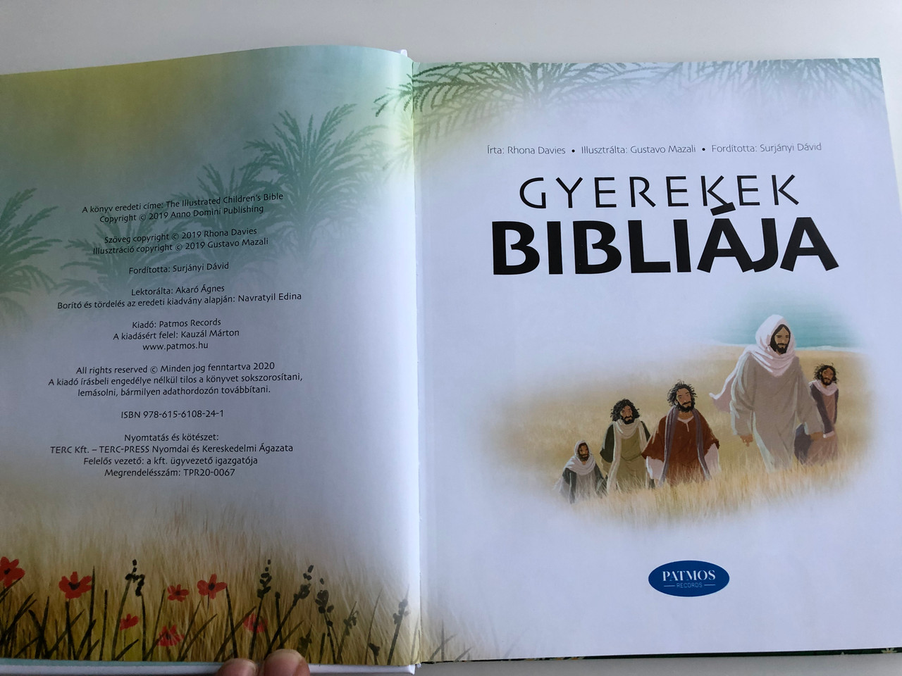 Gyerekek Bibliája by Rhona Davies - Hungarian edition of The Illustrated  Children's Bible / Illustrated by Gustavo Mazali / Patmos Records 2019 /  Hardcover - bibleinmylanguage
