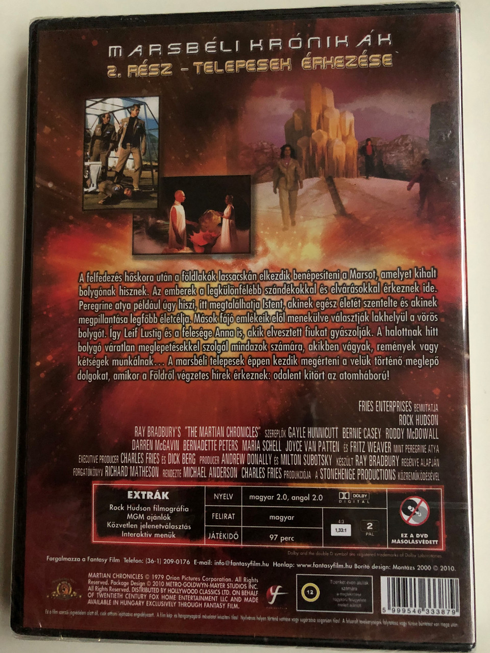 The Martian Chronicles Part 2 - The Settlers DVD 1980 Marsbéli krónikák 2.  rész - Telepesek érkezése / Directed by Michael Anderson / Starring: Rock  Hudson, Gayle Hunnicutt, Bernie Casey, Roddy McDowall,