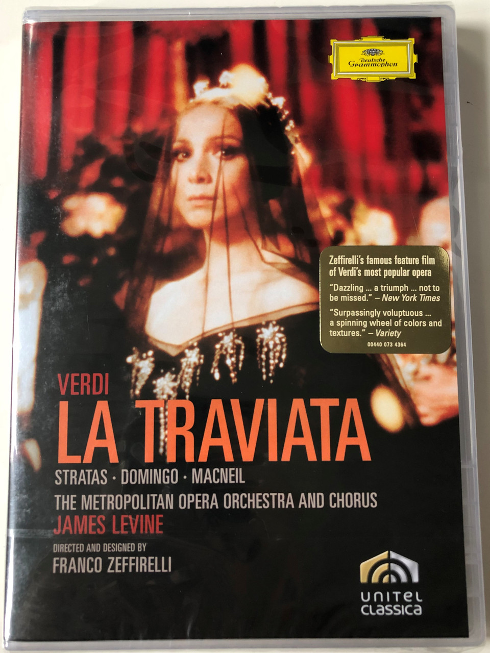 Verdi - La Traviata DVD 1995 / Directed by Franco Zeffirelli / The  Metropolitan Opera Orchestra and Chorus / Conducted by James Levine /  Unitel Classica - Deutsche Grammophon / Stratas - Domingo, Macneil -  bibleinmylanguage
