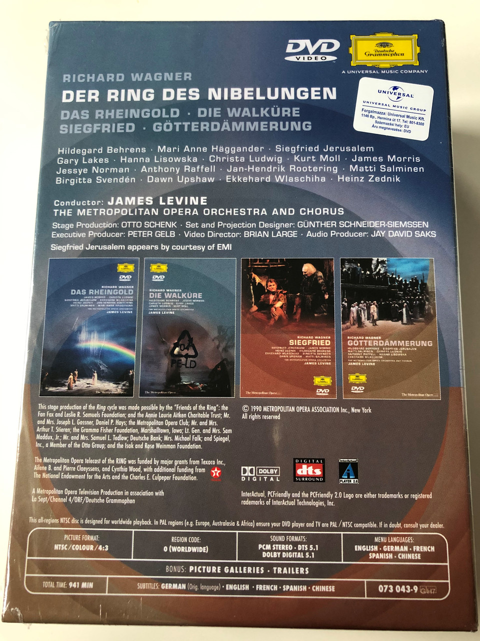 Richard Wagner - Der Ring des Nibelungen 7 DVD-SET / Das Rheingold - Die  Walküre, Siegfried - Götterdämmerung / Metropolitan Opera Orchestra &  Chorus / Conducted by James Levine / Directed by Brian Large / NTSC -  bibleinmylanguage