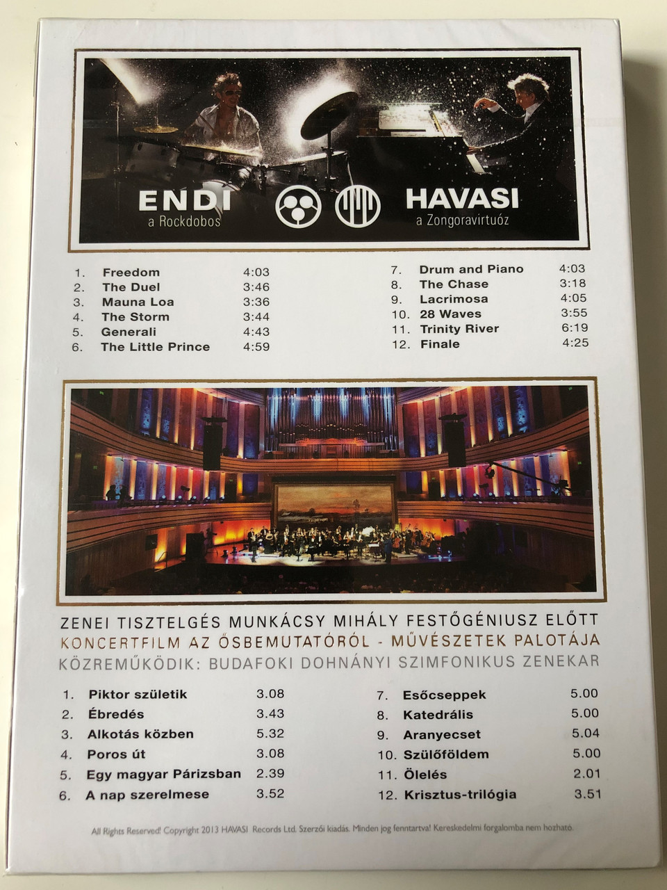 Havasi - Drum & Piano CD - Ecset & Zongora DVD Limited Edition / 2 lemezes  extra DVD és CD változat / Modern classical Composer & Piano Virtuoso /  Zenei Tisztelgés Munkácsy