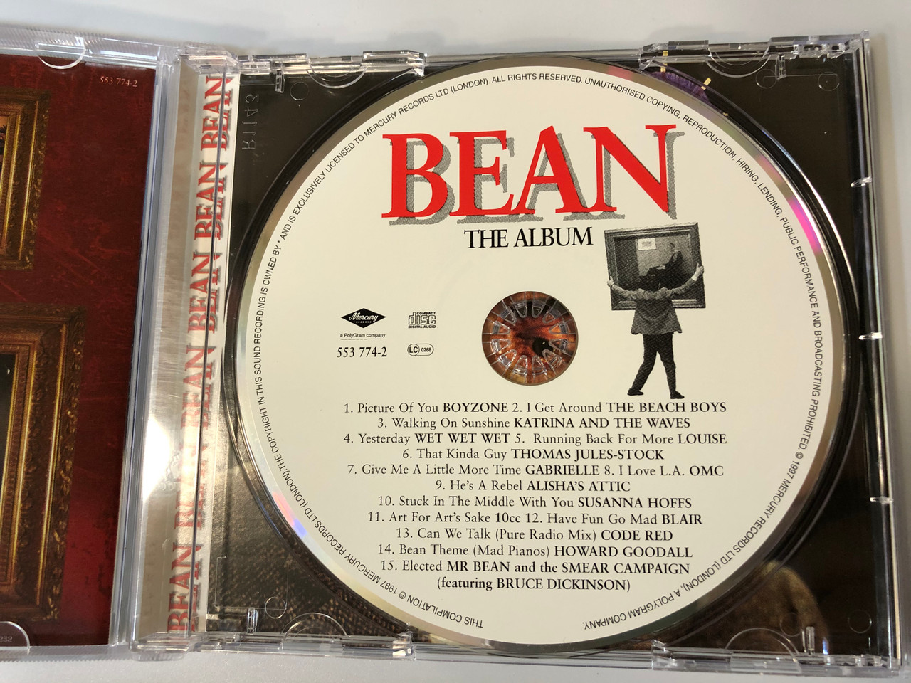Bean - The Album / Featuring songs from the hit movie including new and  exclusive recordings from Boyzone, Wet Wet Wet, Alisha's Attic, Louise,  OMC, Susanna Hoffs, and introducing Thomas Jules /