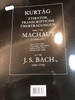 Kurtág Átiratok Machaut-tól J.S. Bachig zongorára / Transcriptions from Machaut to J. S. Bach for piano / Editio Musica Budapest 2019 / Z. 13 823 / Paperback / Übertragungen von Machaut bis J. S. Bach für Klavier (9790080138236)