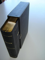 Russian Leather Bound Bible in Protective box / Golden edges, Thumb index / SMALL 030 series