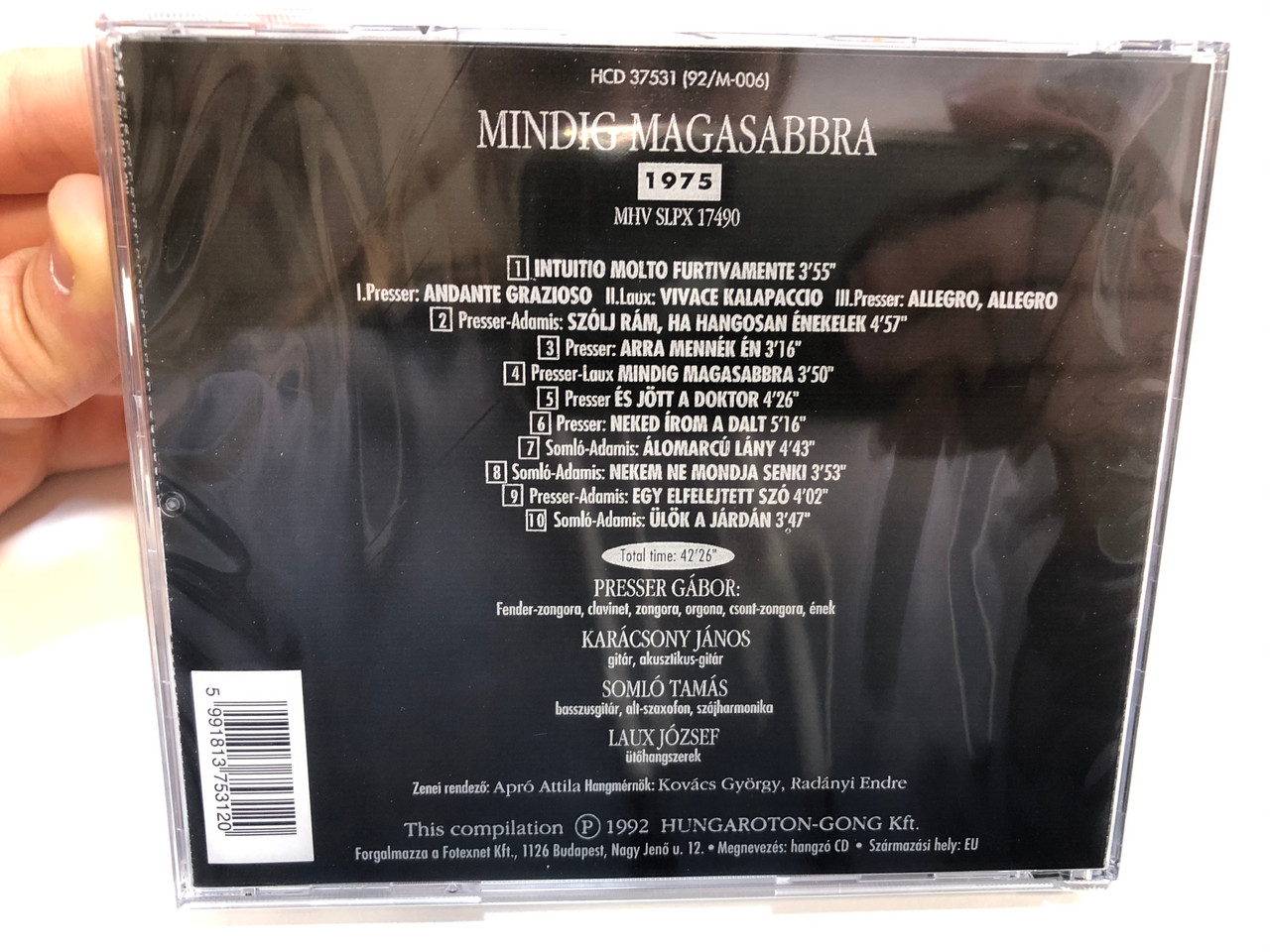 Mindig Magasabbra - Locomotiv GT / Hungaroton-Gong Audio CD 1992 / HCD  37531 (92/M-006) - bibleinmylanguage