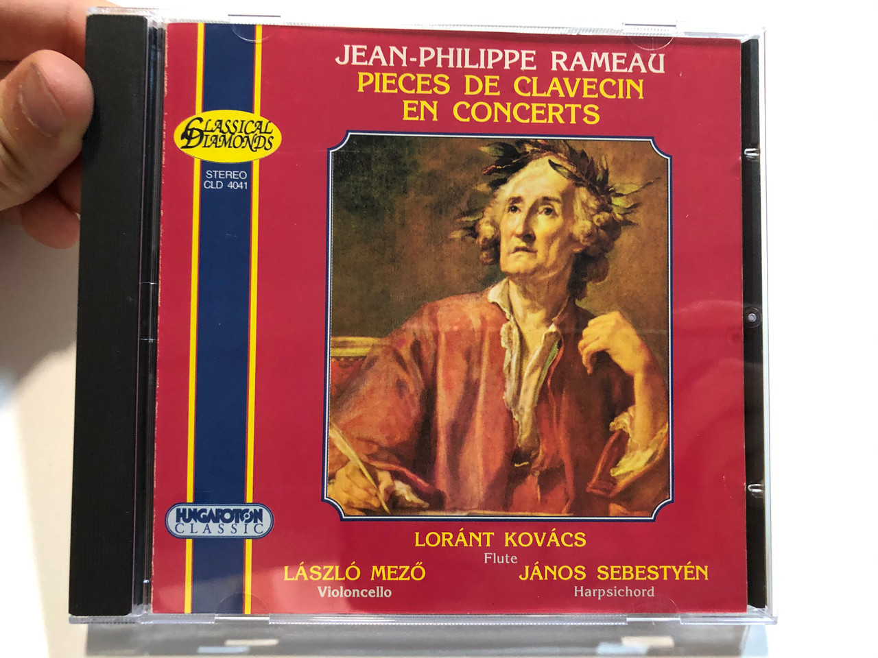 Jean-Philippe Rameau – Pieces De Clavecin En Concerts / Lóránt Kovács (flute),  László Mezö (violoncello), János Sebestyén (harpsichord) / Hungaroton  Classic Audio CD 1999 Stereo / CLD 4041 - bibleinmylanguage