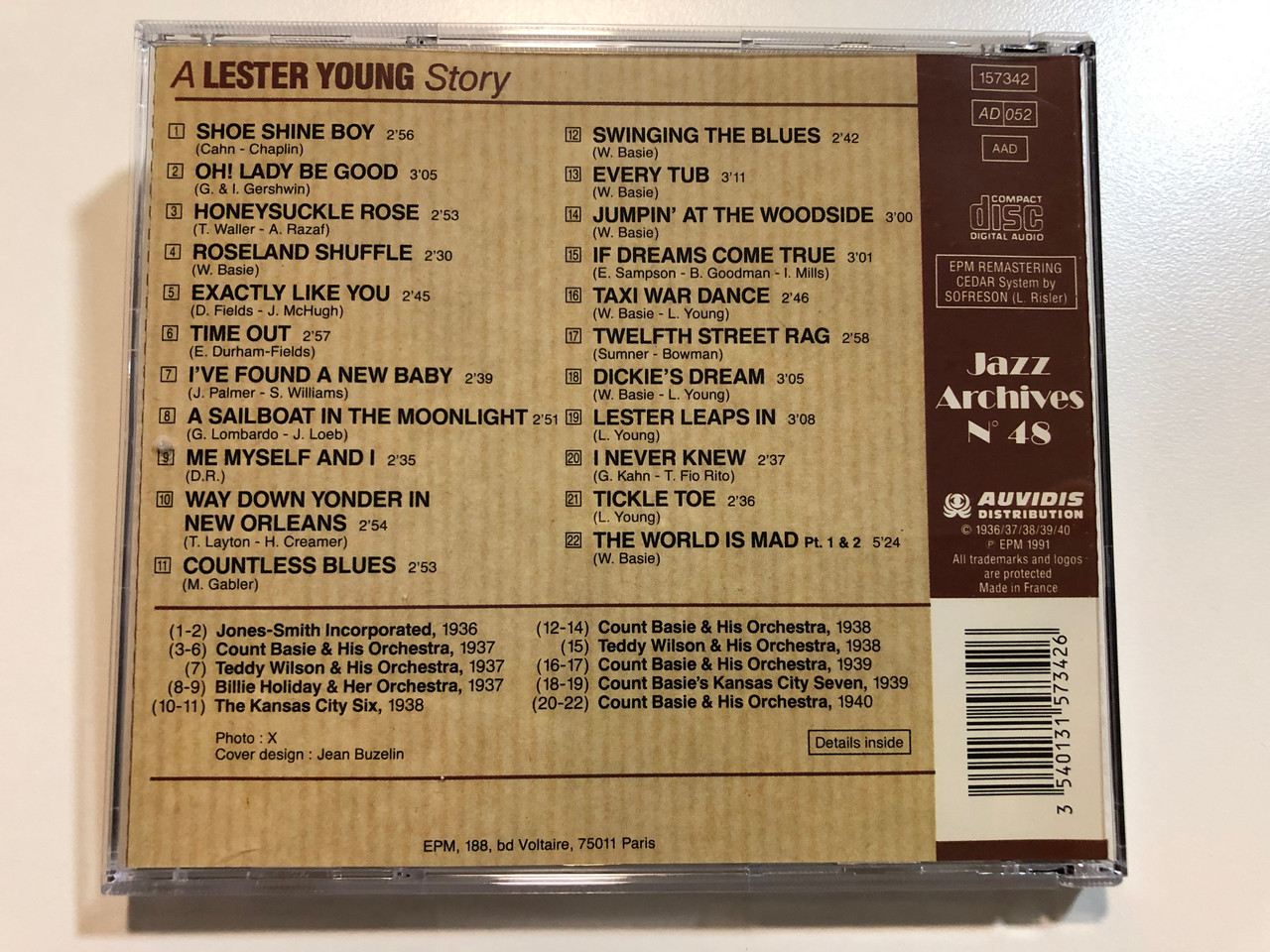 https://cdn10.bigcommerce.com/s-62bdpkt7pb/products/29359/images/175128/Lester_Young_A_Lester_Young_Story_Featuring_Count_Basie_Orchestra_Teddy_Wilson_Billie_Holiday_19361940_Jazz_Archives_Audio_CD_1991_N_48_5__21321.1618423505.1280.1280.JPG?c=2&_ga=2.119435789.543434869.1618406858-6505287.1618406858