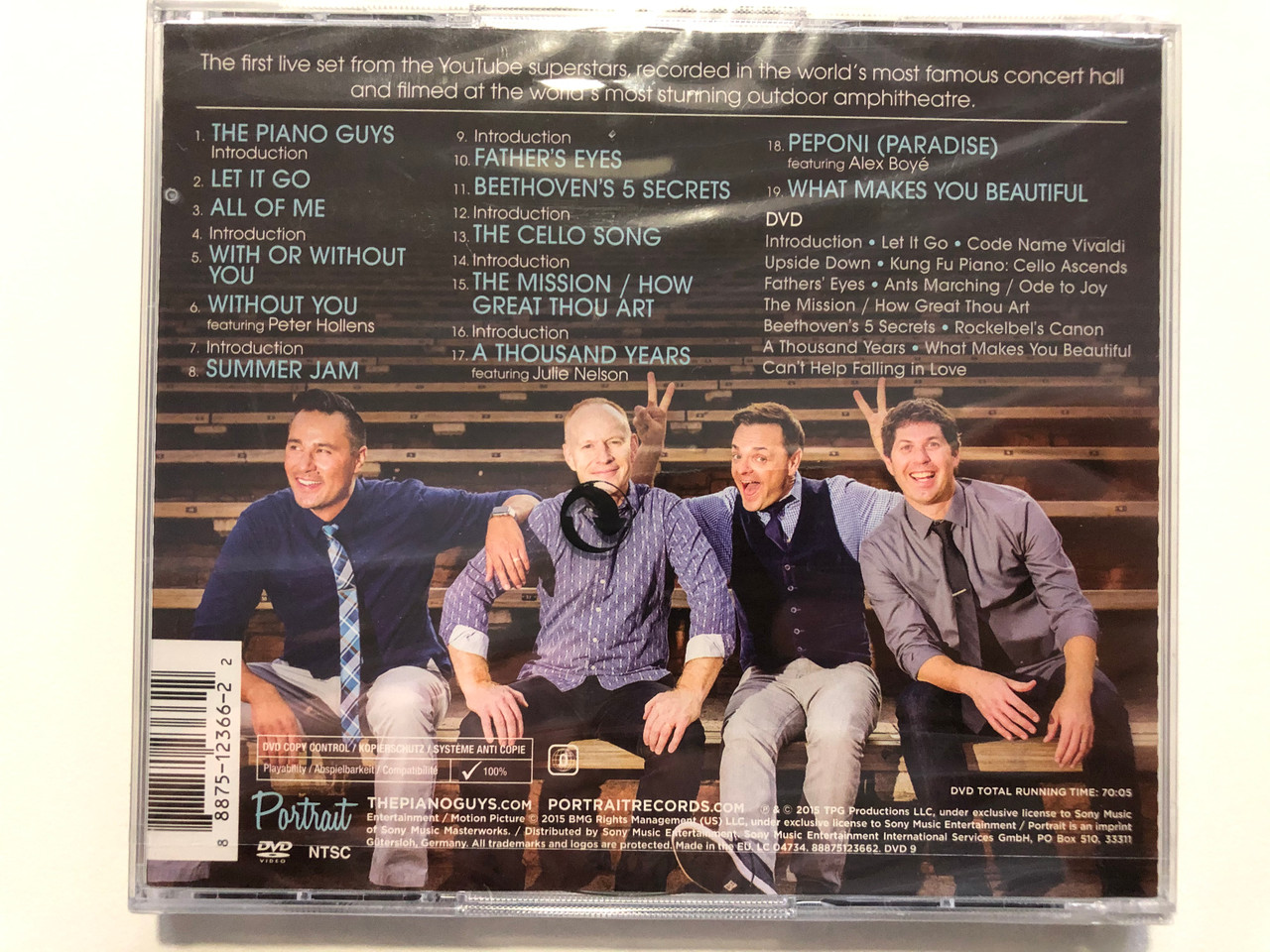 The Piano Guys – Live! / Carnegie Hall Audio + Red Rocks Concert Video /  Deluxe Edition / The First Live CD+DVD set from the YouTube Superstar /  Portrait Audio CD + DVD 2015 / 88875123662 - bibleinmylanguage