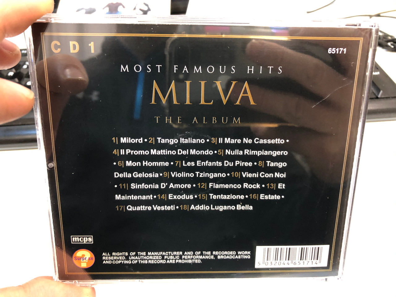 https://cdn10.bigcommerce.com/s-62bdpkt7pb/products/29481/images/175746/Most_Famous_Hits_-_Milva_-_The_Album_-_cd_1_Surprse_Audio_CD_65171_2__12031.1618918877.1280.1280.JPG?c=2&_ga=2.190585262.425983966.1618922532-1242530367.1618922532