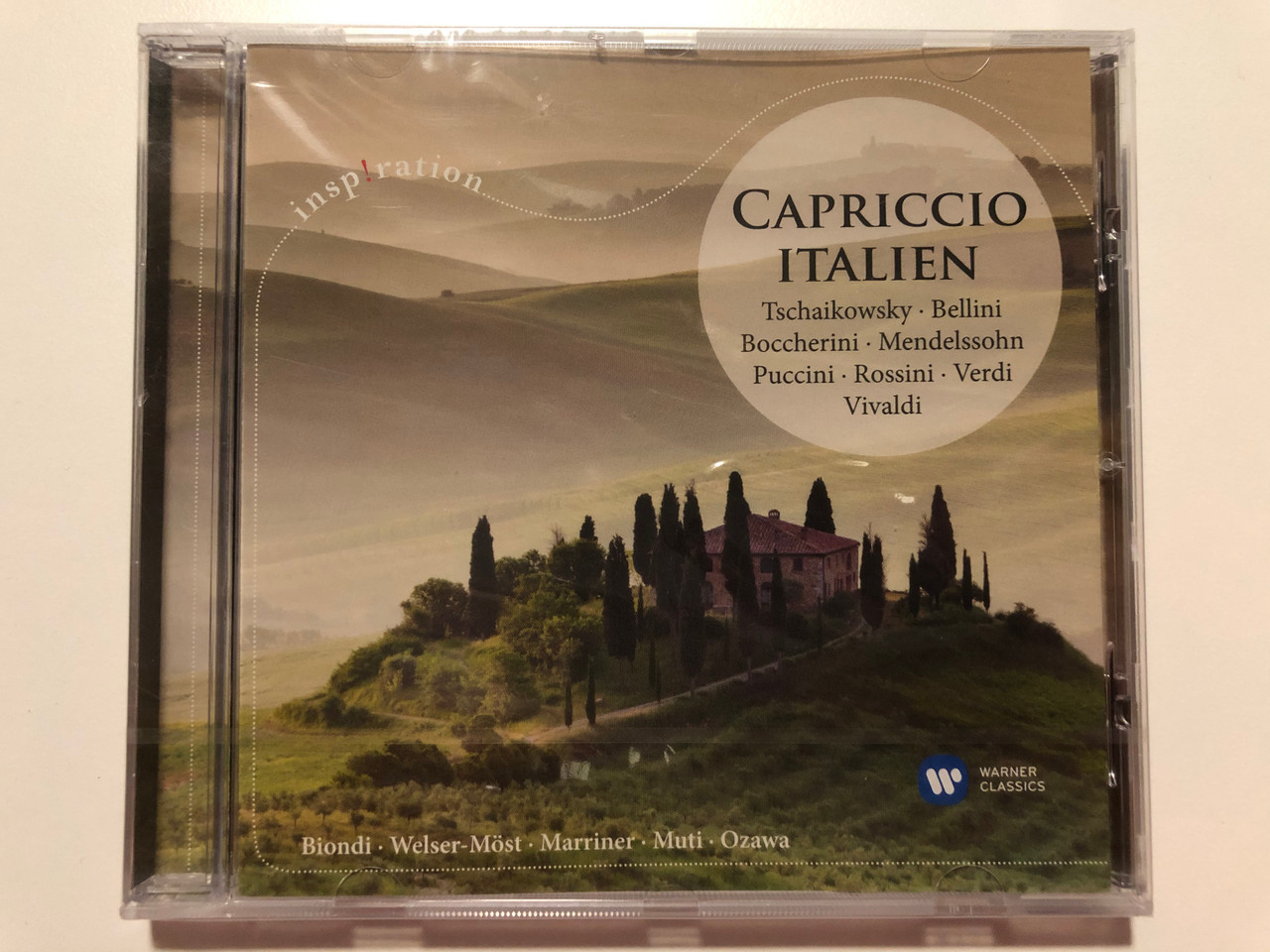 https://cdn10.bigcommerce.com/s-62bdpkt7pb/products/29795/images/177351/Capriccio_Italien_-_Tchaikowsky_Bellini_Boccherini_Mendelssohn_Puccini_Rossini_Verdi_Vivaldi_Biondi_Welser-Most_Marriner_Muti_Ozawa_Inspiration_Warner_Classics_Audio_CD_2019_01_1__06679.1620126223.1280.1280.JPG?c=2&_ga=2.119561864.1691390246.1620743568-1701260778.1620743568