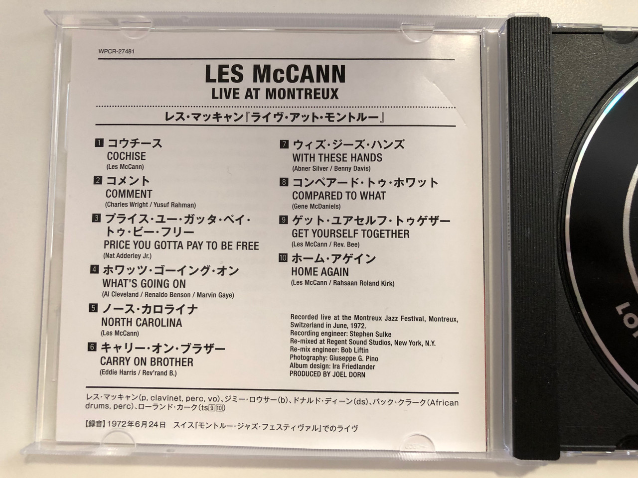 Les Mccann Live At Montreux Atlantic Audio Cd Stereo 8122 795 8 Bibleinmylanguage