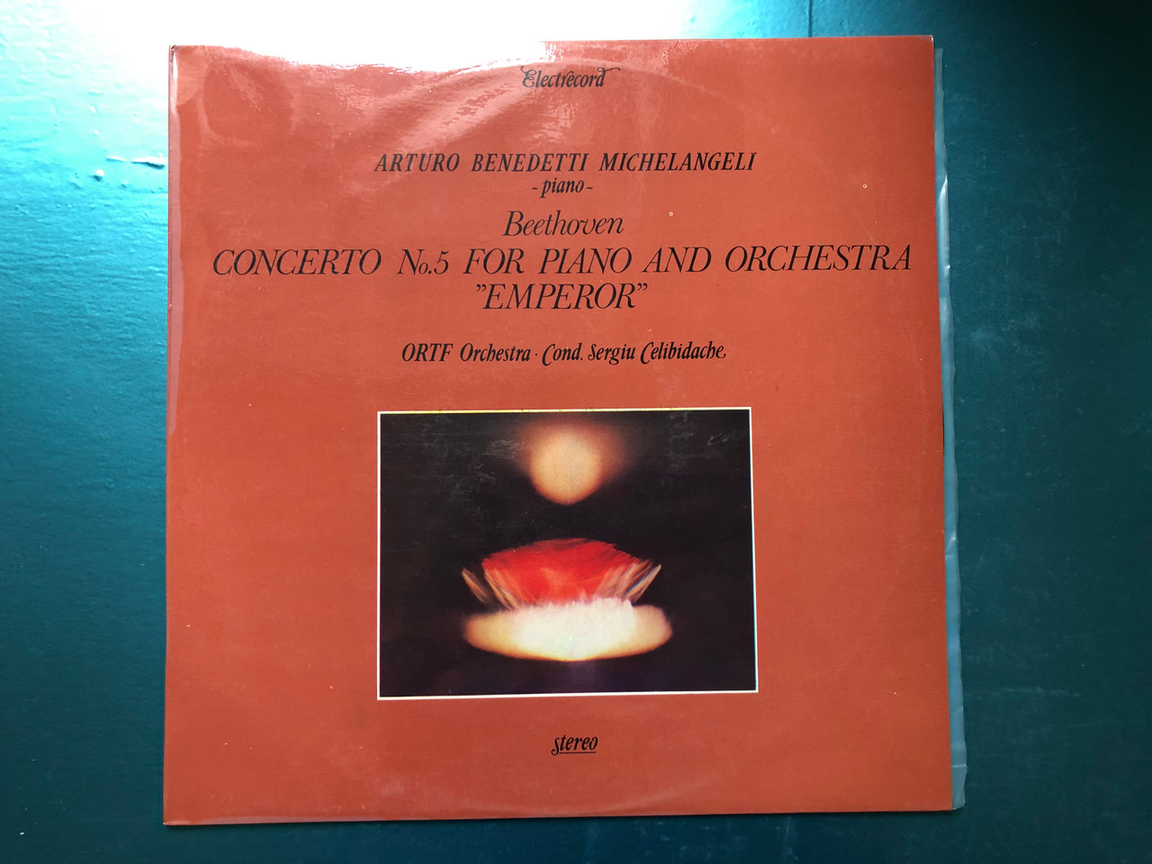 Arturo Benedetti Michelangeli (piano) - Beethoven - Concerto No.5 For Piano  And Orchestra "Emperor" / ORTF Orchestra, Cond. Sergiu Celibidache /  Electrecord LP Stereo / ST-ECE 02600 - bibleinmylanguage
