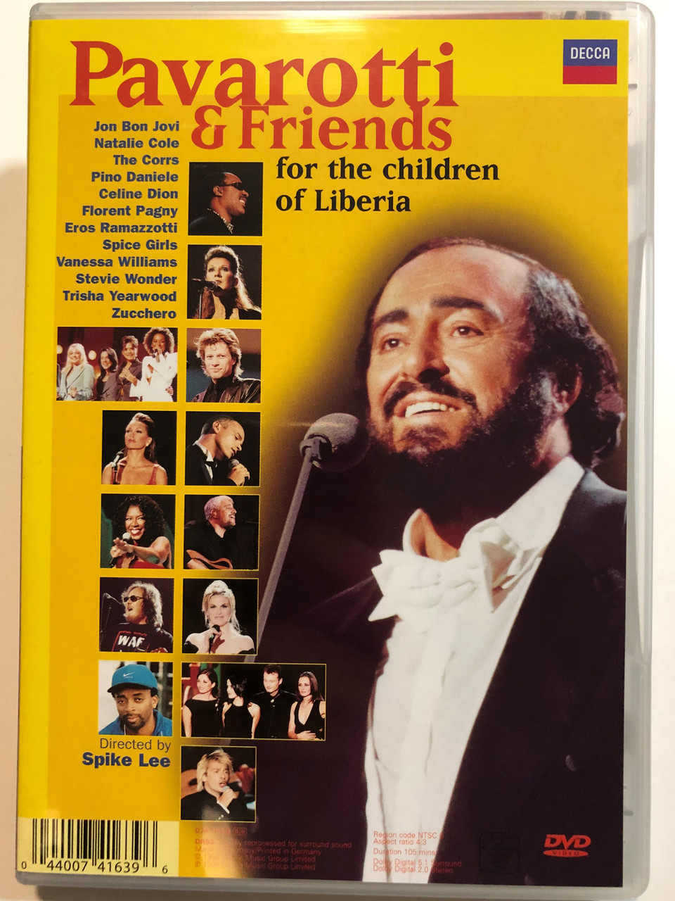 Pavarotti & Friends DVD 1998 For the children of Liberia / Directed by  Spike Lee / Jon Bon Jovi, Natalie Cole, The Corrs, Celine Dion, Spice  Girls, Stevie Wonder / Decca - bibleinmylanguage