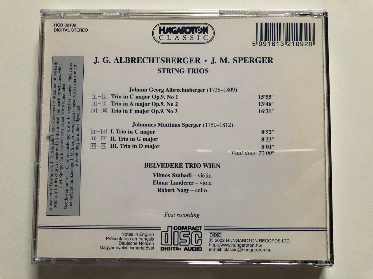 https://cdn10.bigcommerce.com/s-62bdpkt7pb/products/30468/images/180156/J._G._Albrechtsberger_J._M._Sperger_-_String_Trios_-_Belvedere_Trio_Wien_Vilmos_Szabadi_Elmar_Landerer_Robert_Nagy_Hungaroton_Classic_Audio_CD_2002_Stereo_HCD_32109_8__91704.1622739210.1280.1280.JPG?c=2&_ga=2.144770098.700277554.1623167661-252145610.1623167661