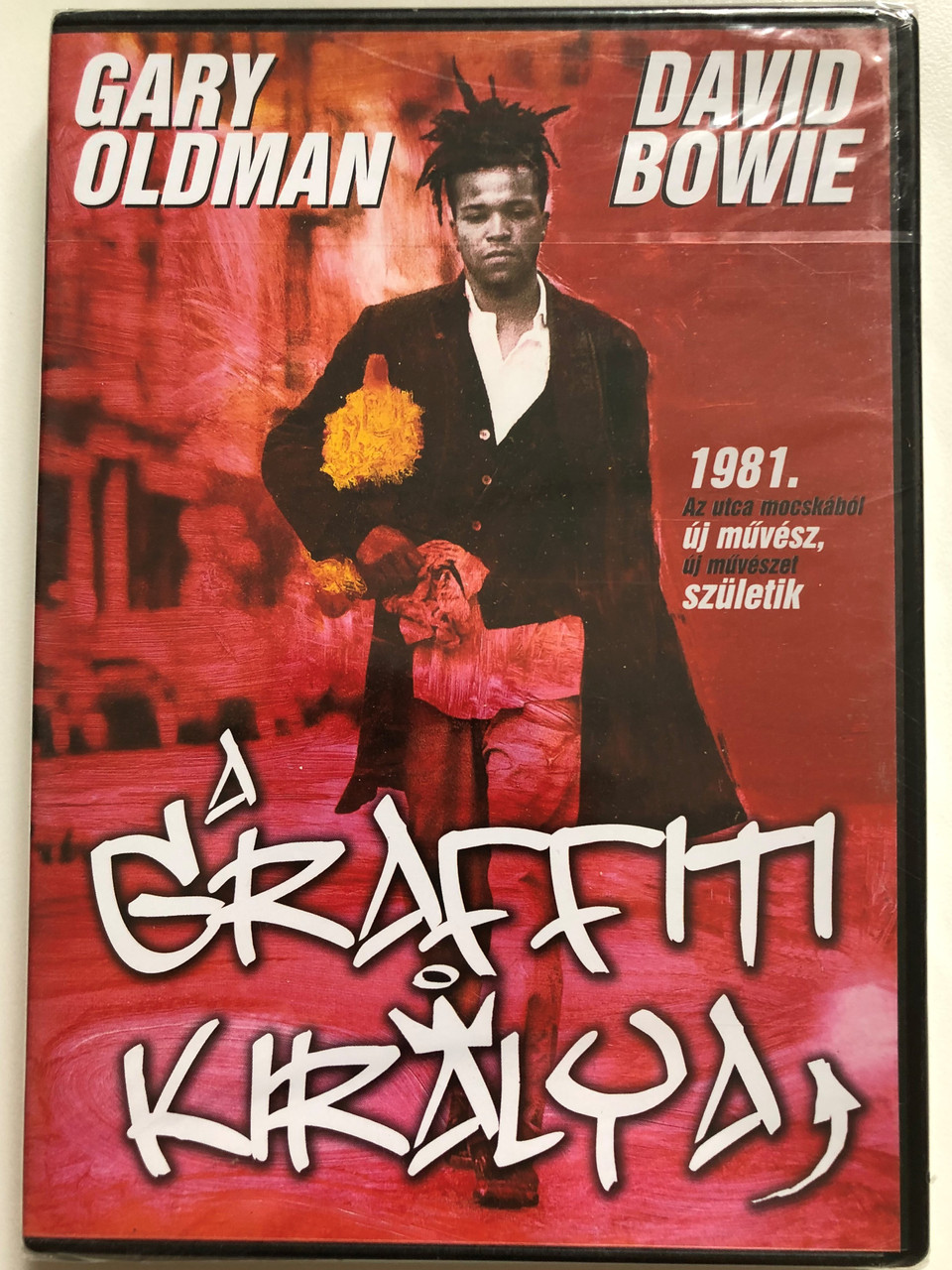 Basquiat DVD 1996 A grafitti királya / Directed by Julian Schnabel /  Starring: Jeffrey Wright, David Bowie, Dennis Hopper, Gary Oldman, Benicio  del Toro - bibleinmylanguage