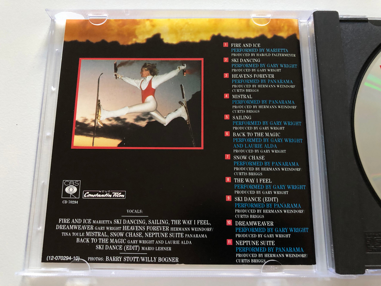 Feuer Und Eis = Fire And Ice (Original-Soundtrack Aus Dem Gleichnamigen  Willy Bogner-Film) / CBS Audio CD 1986 / CBSCD 70294 - bibleinmylanguage