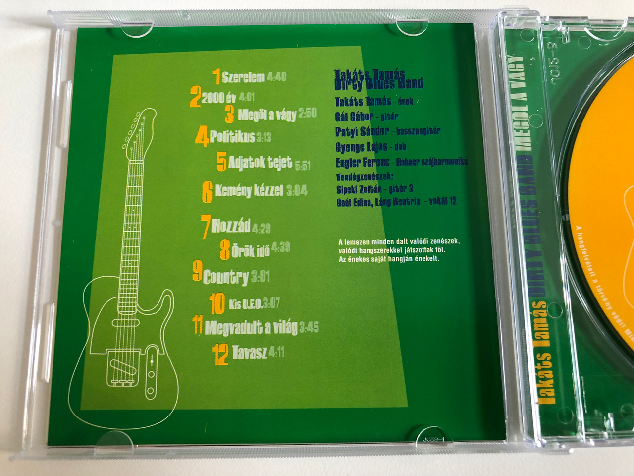 Takáts Tamás Dirty Blues Band – Megöl A Vágy / Hungaroton Audio CD 1999 /  HCD 37912 - bibleinmylanguage