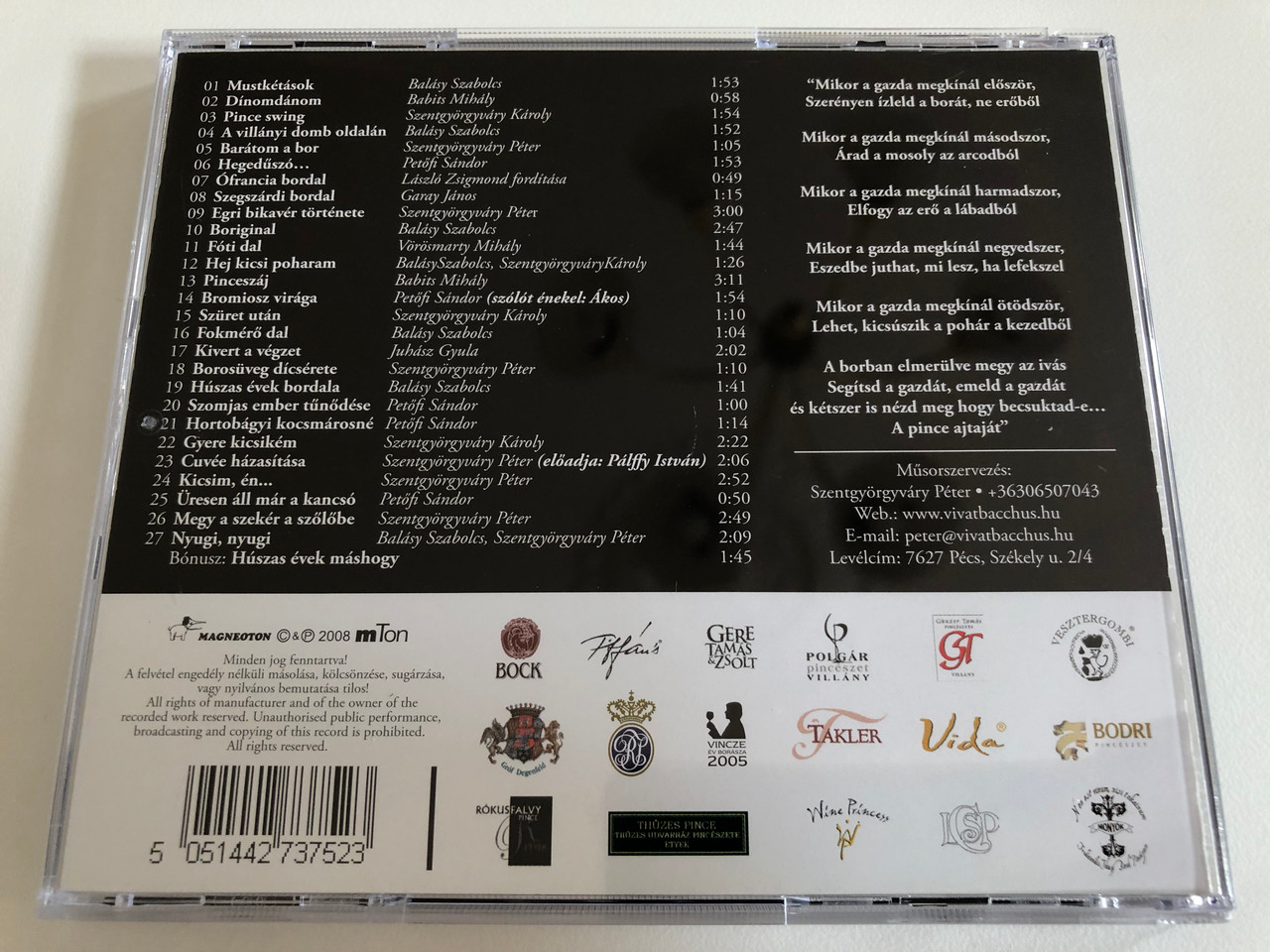 https://cdn10.bigcommerce.com/s-62bdpkt7pb/products/31477/images/185066/Vivat_Bacchus_-_Boriginal_Vedd_Fel_A_Poharad_Magneoton_Audio_CD_2008_5144-27375-2_4__89215.1626808205.1280.1280.JPG?c=2&_gl=1*19gqy8n*_ga*MjEwNTE5NzMzMS4xNjI2ODc5NDE3*_ga_WS2VZYPC6G*MTYyNjg3OTQxNi4xLjEuMTYyNjg4MjU0MS4y