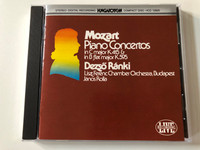 Mozart - Piano Concertos In C Major, K.415 & In B-Flat Major, K. 595 / Dezső Ránki, Liszt Ferenc Chamber Orchestra, János Rolla / Hungaroton Audio CD 1989 Stereo / HCD 12825