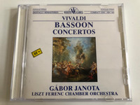 Vivaldi - Bassoon Concertos / Gábor Janota, Liszt Ferenc Chamber Orchestra / White Label / Hungaroton Audio CD 1987 Stereo / HRC 043