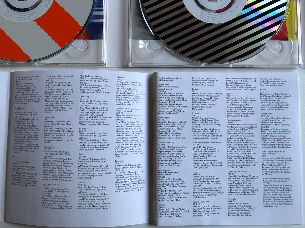 Pet Shop Boys – PopArt (The Hits) / Includes all the hits on 2CD's and DVD  featuring 41 videos! / Parlophone 2x Audio CD + DVD CD 2003 / 5099950903122  - bibleinmylanguage