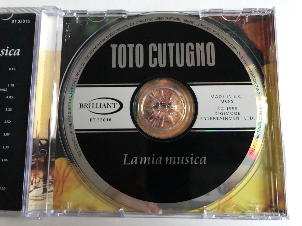 Toto Cutugno – La Mia Musica / L'Italiano, La Mia Musica, Africa (L' Ete  Indien), Donna Donna Mia, Solo Noi, and many others / Brilliant Audio CD  1999 / BT 33016 - Bible in My Language