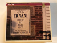 Verdi - Ernani - Lamberti, Sass, Miller, Kováts, Hungarian State Opera, Lamberto Gardelli / Philips 2x Audio CD 1996 Stereo / 446 669-2