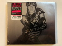 Janet Jackson – Discipline / New Album, Produced by: Jermaine Durpi, Rodney Jerkins, Ne-Yo, Stargate,... / Includes 'Feedback' and 'Rock With U' / Limited Edition + Bonus DVD / Island Records Audio CD + DVD CD 2008 / 602517621640