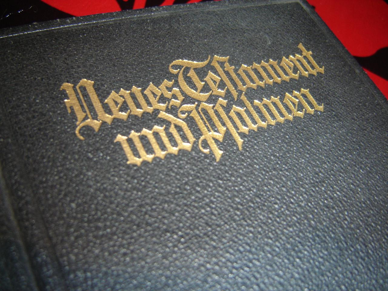 German New Testament and Psalms from 1936 / Printed in