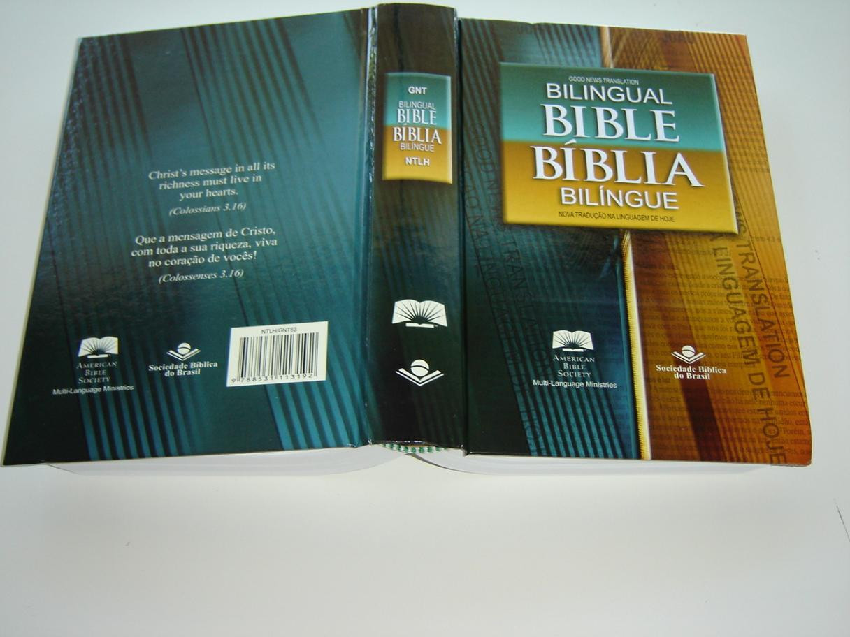 NTLH/GNT Holy Bible ~ Brazilian Portuguese - English Bilingual Bible,  Hardcover