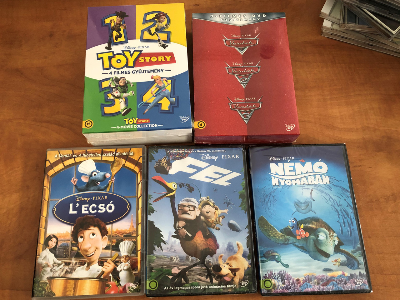 Special Disney DVD selection from Hungary: Toy Story 1, 2. 3, 4 / Cars  1,2,3 / UP / Nemo / Ratatouille - bibleinmylanguage