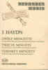 Haydn, Franz Joseph: 12 Minuets / for recorder (or other melodic instrument) and guitar / Transcribed and edited by Mosóczi Miklós, Vági László / Editio Musica Budapest Zeneműkiadó / 1985 / Átírta és közreadja Mosóczi Miklós, Vági László 