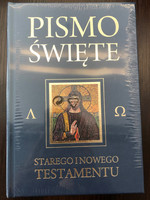 Catholic Polish Holy Bible [Blue Cover] - Deuterocanonical / Pismo Święte Starego i Nowego Testamentu. Kazimierz Romaniuk / Hardcover / Sandomierz 2020 / Oprawa twarda (5900336013659)