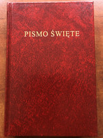 Hardcover Polish Warsaw Bible with page index - Burgundy / Biblia Warszawska 069w bordowa - średnia, twarda, index / Polish Bible Society 2021 (9788385260974)
