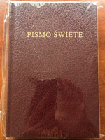 Pismo Swiete - Polish Burgundy Warsaw Bible 06 / Biblia Warszawska 069 bordowa średnia twarda / Hardcover / Towarzystwo Biblijne w Polsce / Polish Bible Society 2021 (9788385260950)