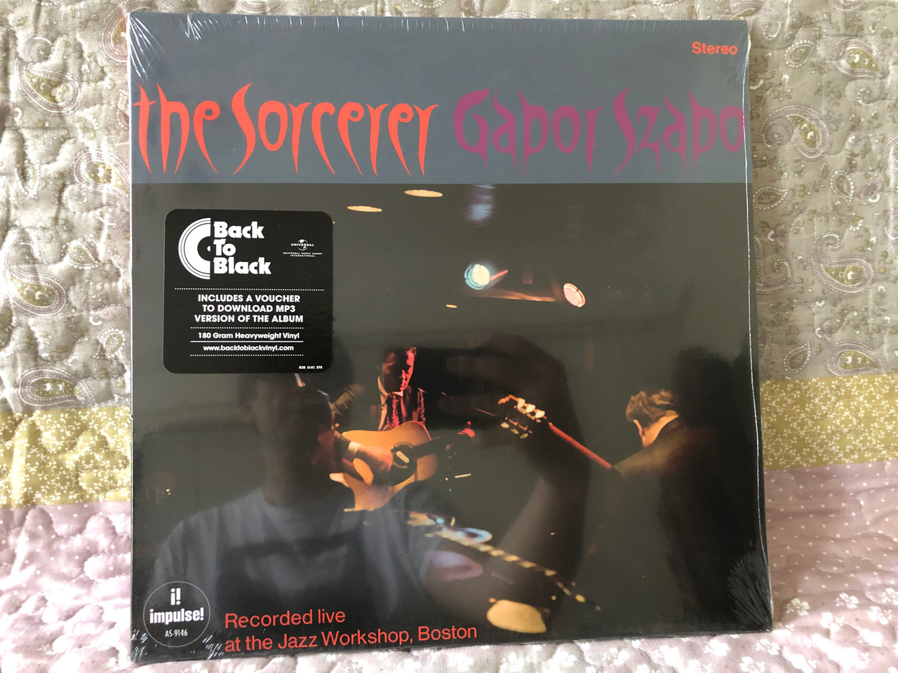 Gabor Szabo – The Sorcerer / Recorded live at the Jazz Workshop, Boston /  Back To Black / Includes A Voucher To Download Mp3 Version Of The Album /  180 Gram Heavyweight Vinyl / Impulse! LP 2015 Stereo / 06007 53630440 -  bibleinmylanguage