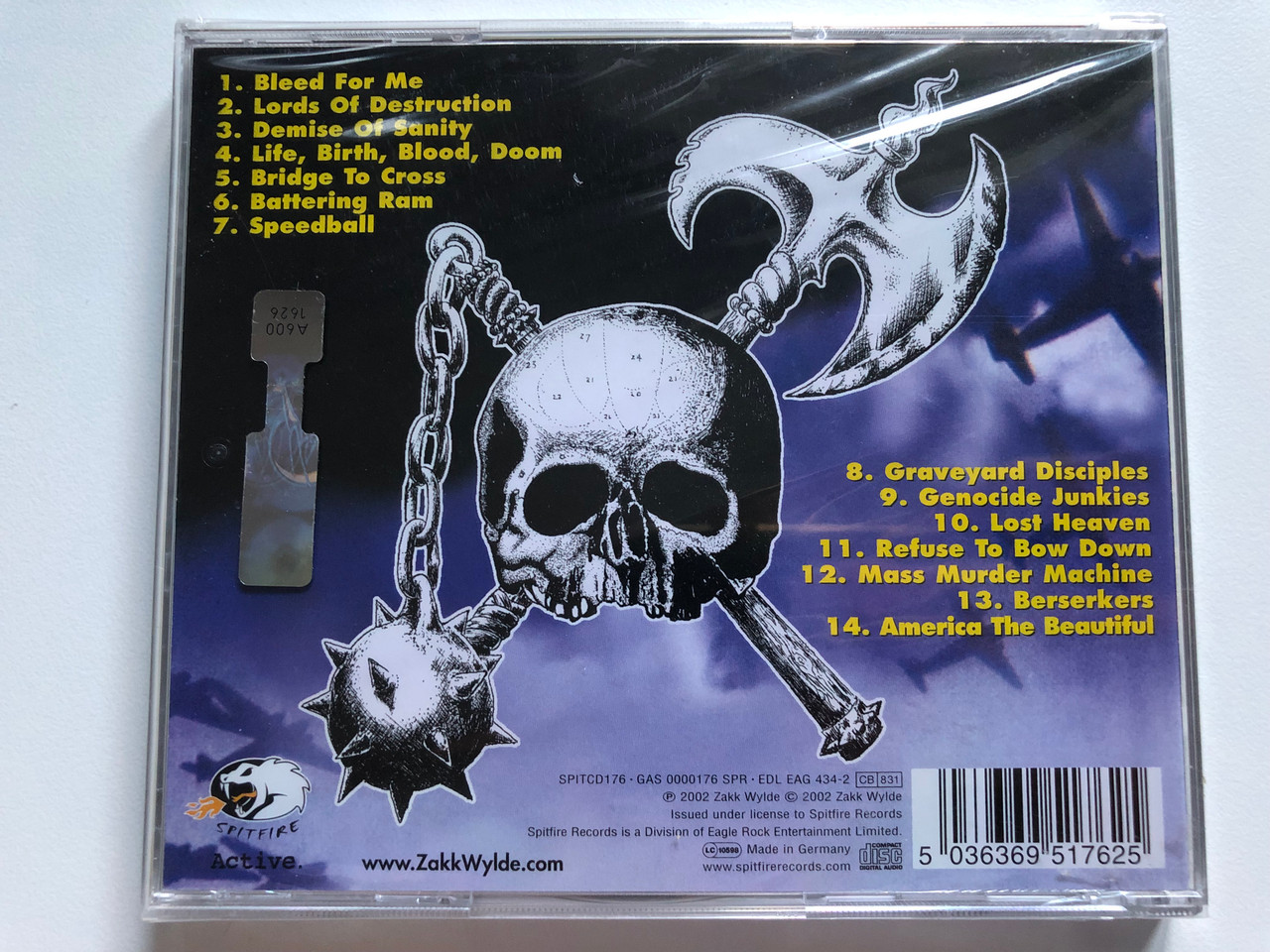 Black Label Society - 1919 Eternal - Featuring Zakk Wylde / Spitfire  Records Audio CD 2002 / SPITCD176