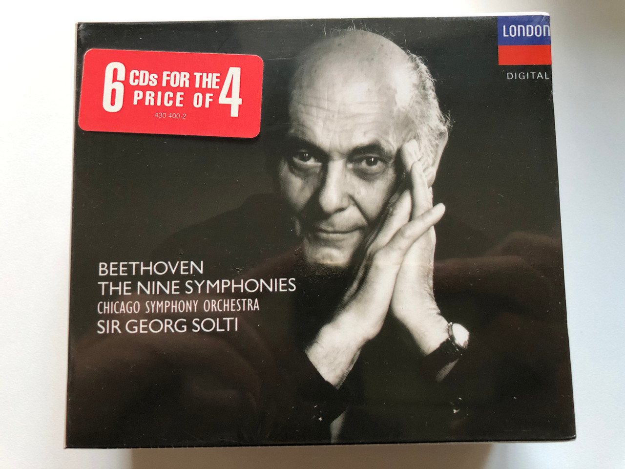 Bible　CD　My　Orchestra,　430　in　Records　Solti　Beethoven　The　Chicago　Audio　400-2　London　Symphony　Nine　Georg　1990　6x　Language　Symphonies　Sir