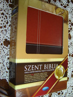 Szent Biblia - Hungarian Leather bound Bible Karoli Version / Duo -Tone - Words of Christ in Red Letter / Karoli Gaspar