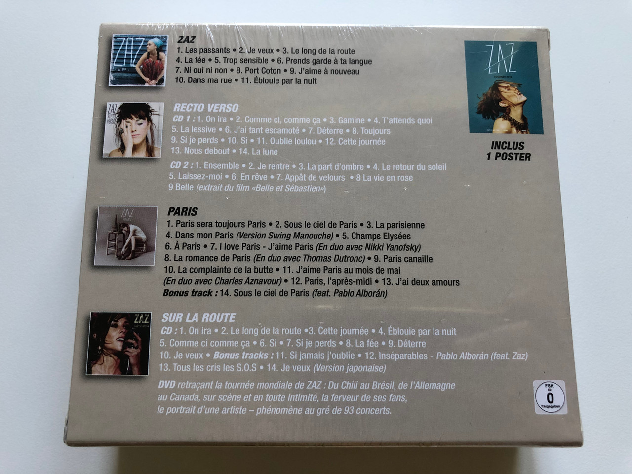 Zaz – Coffret 4 Albums + Un Poster Exclusif / Warner Music France 5x Audio  CD + DVD 2019, Box Set / 0190295434380 - bibleinmylanguage