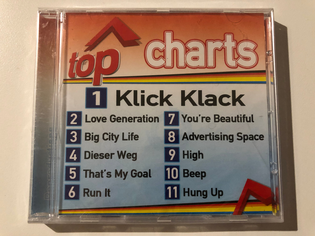 https://cdn10.bigcommerce.com/s-62bdpkt7pb/products/47289/images/246968/Top_Charts_Klick_Klack_Love_Generation_Big_City_Life_Dieser_Weg_Thats_My_Goal_Run_It_Youre_Beautiful_Advertising_Space_High_Beep_Hung_Up_Eurotrend_Audio_CD_CD_142_1__43138.1660022837.1280.1280.JPG?c=2&_gl=1*18guhe8*_ga*MjA2NTIxMjE2MC4xNTkwNTEyNTMy*_ga_WS2VZYPC6G*MTY2MDAxMzI2MS41MjAuMS4xNjYwMDIyODk5LjU4